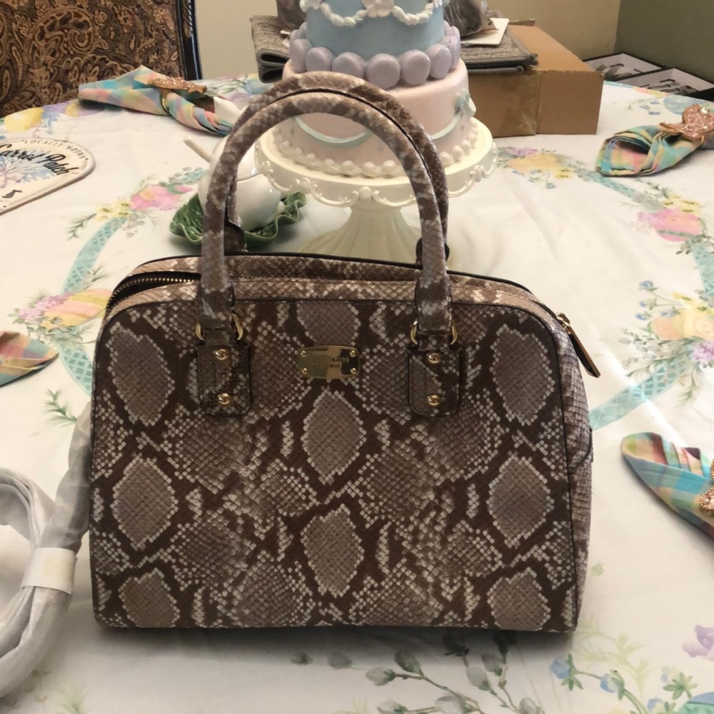 Michael Kors snakeskin purse